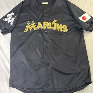 Ichiro Suzuki’s Black Marlins Baseball Jersey